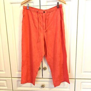 Caribbean Joe Coral Capris, Size Large